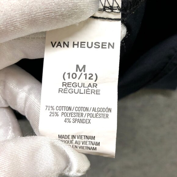 Van Heusen Boys 10-12 Black Dress Shirt Long Sleeve Button Up Formal Youth - Picture 4 of 9